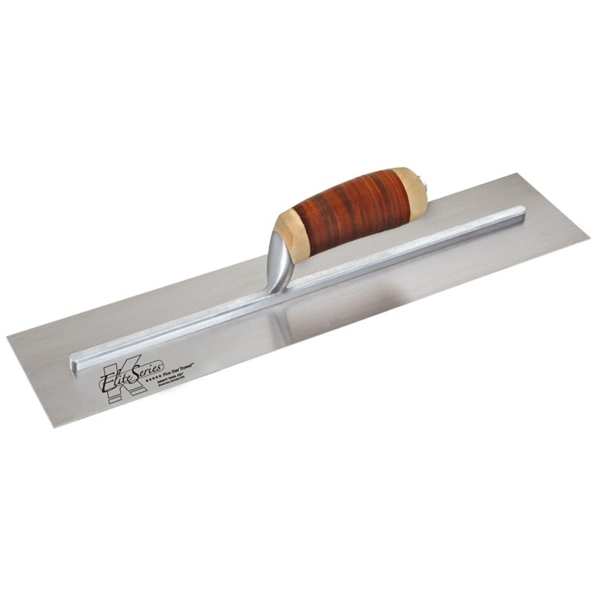 Kraft Tools CFE211L 12"x3" Elite Series Five Star™ Cement Trowel with Leather Handle